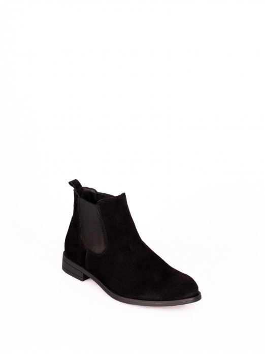 Suede Elastic Ankle Boot