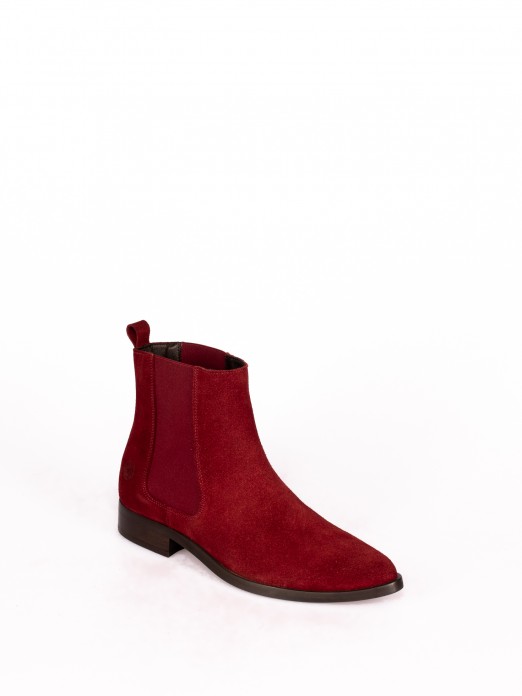 Suede Elastic Ankle Boot