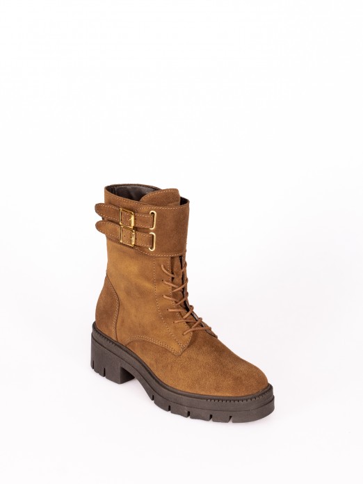 High-Platform Suede Boot