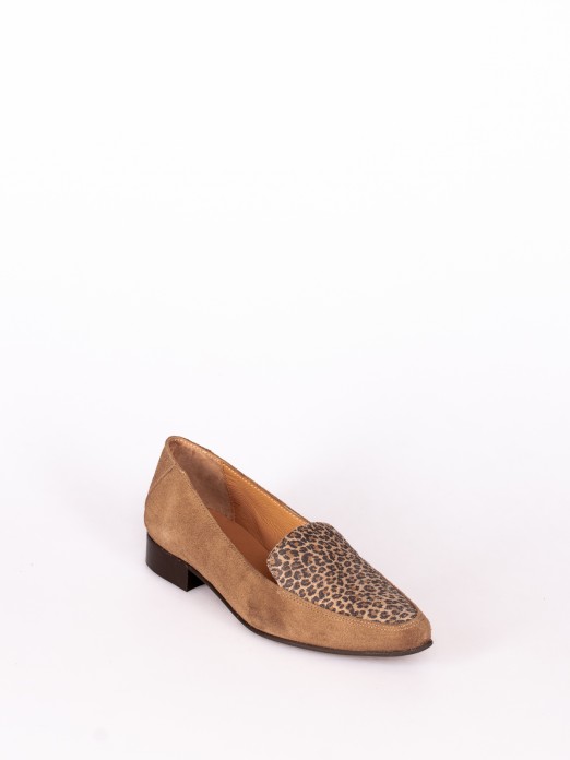 Sapato Loafer Animal Print