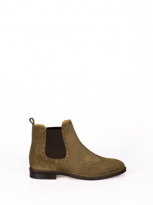 Suede Chelsea Ankle Boots