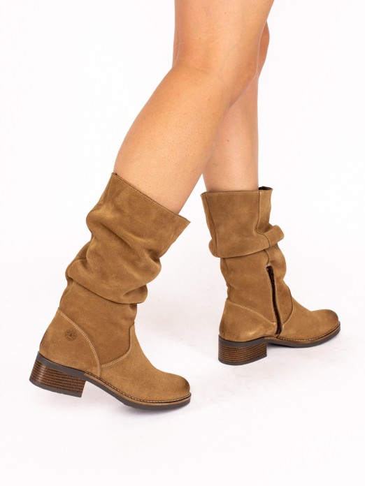 Mid-Calf Boot in Suede