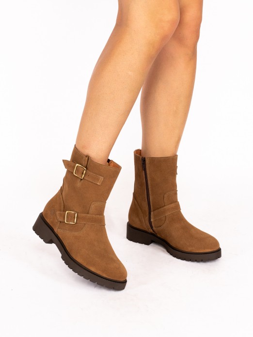 Botim Rasas Biker em Camura com Fivelas