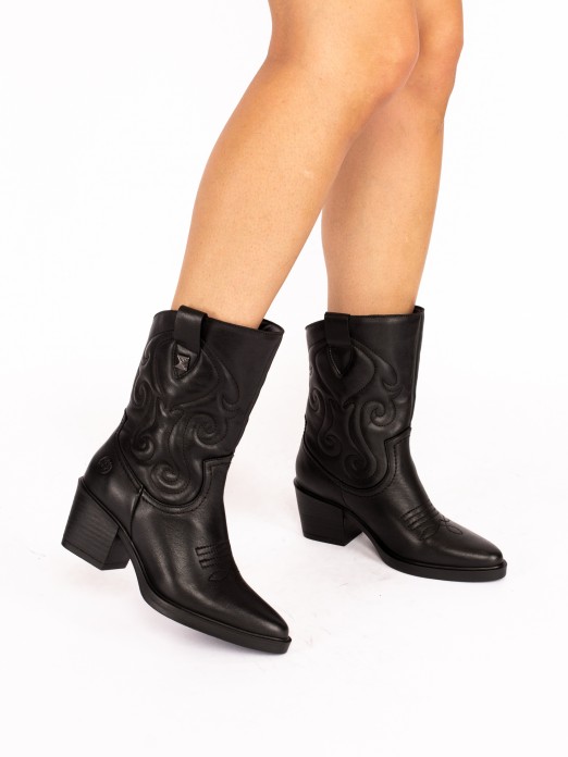 Texan Ankle Boot in Leather