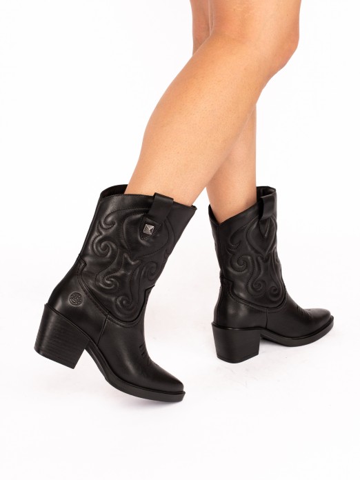 Texan Ankle Boot in Leather