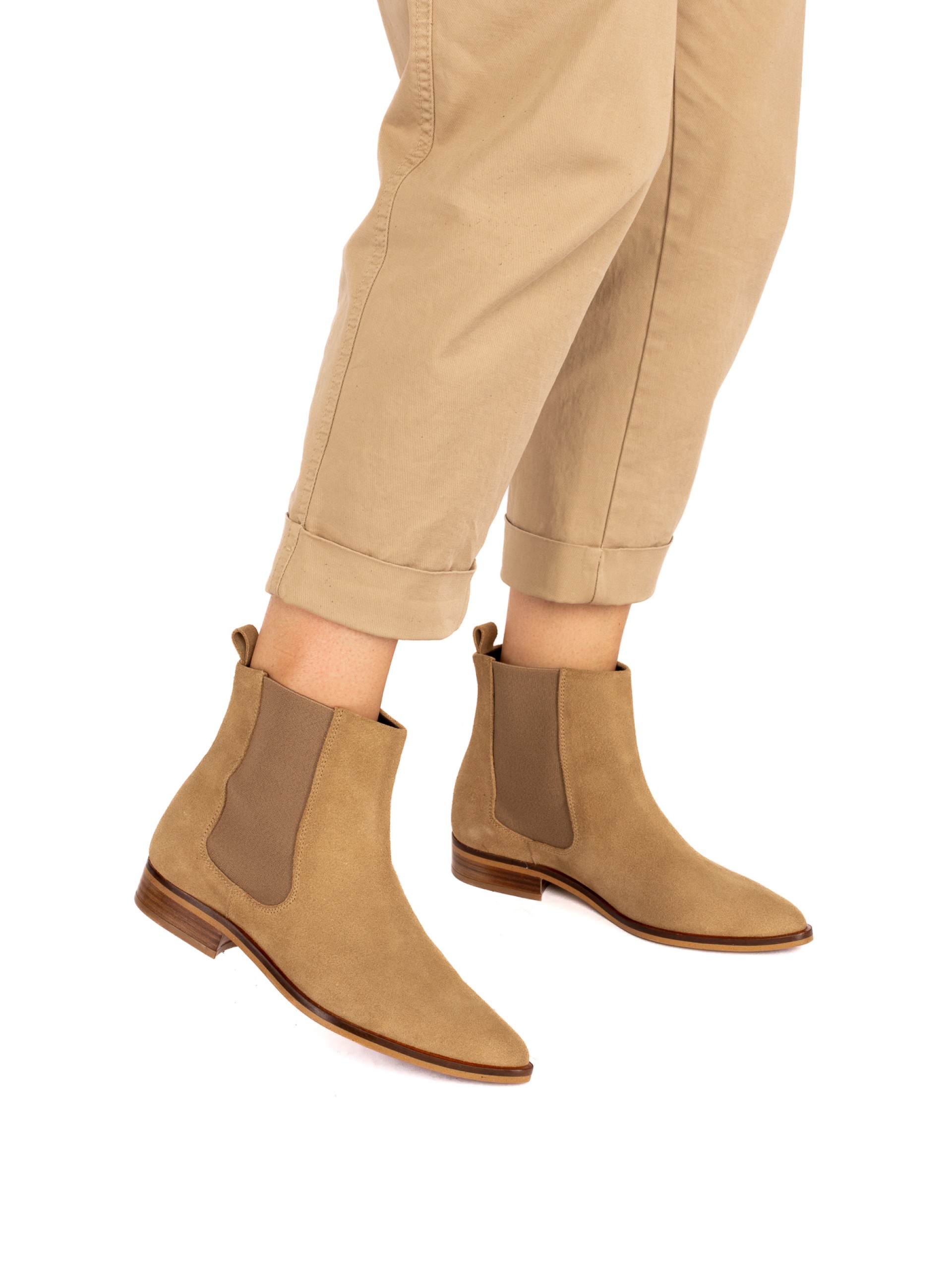 Botim de Elásticos em Camurça