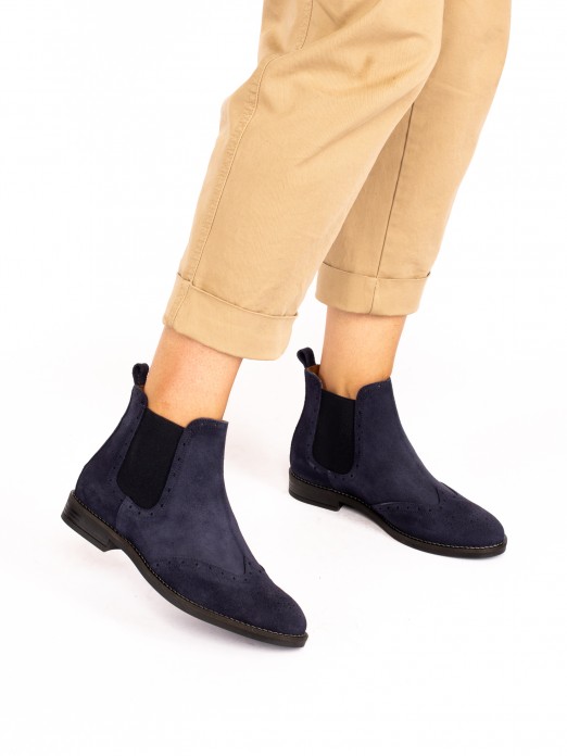 Suede Chelsea Ankle Boots