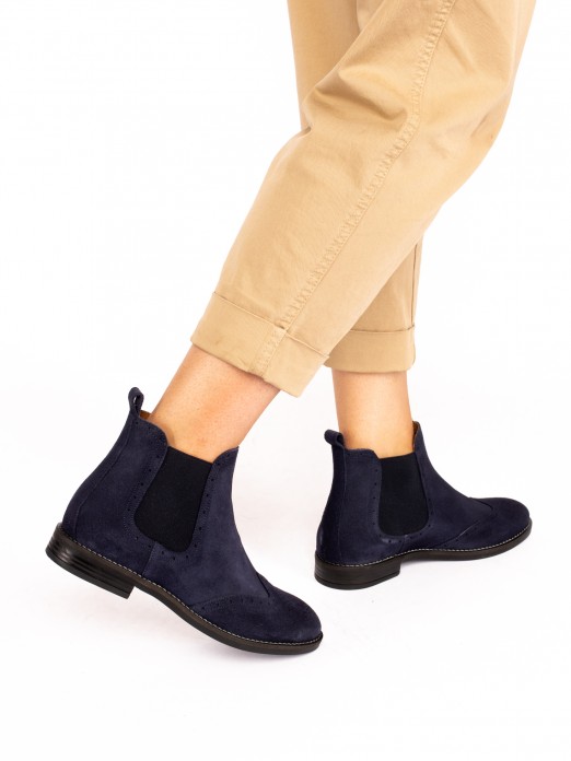 Suede Chelsea Ankle Boots