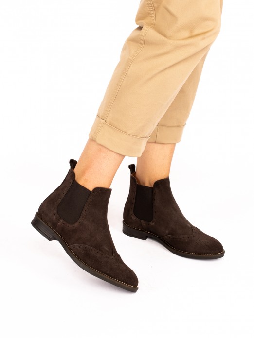 Suede Chelsea Ankle Boots