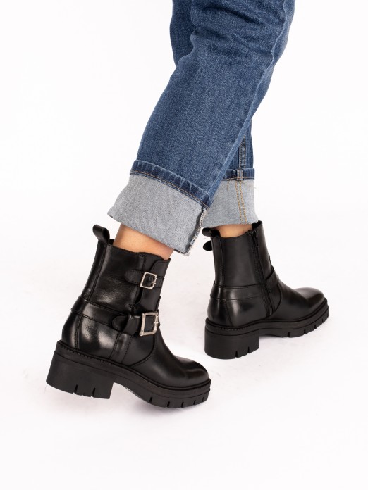 High-Platform Leather Boot