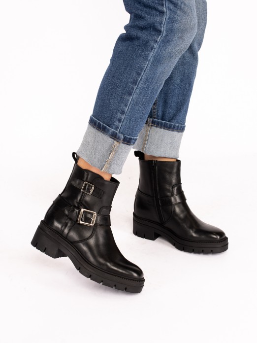 High-Platform Leather Boot