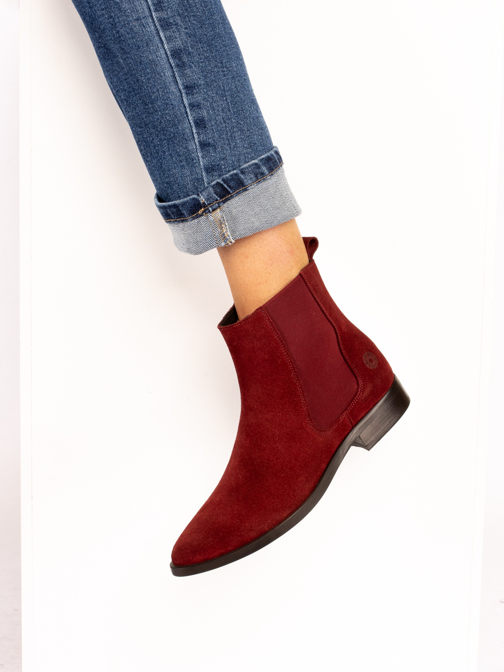 Botim de Elásticos em Camurça