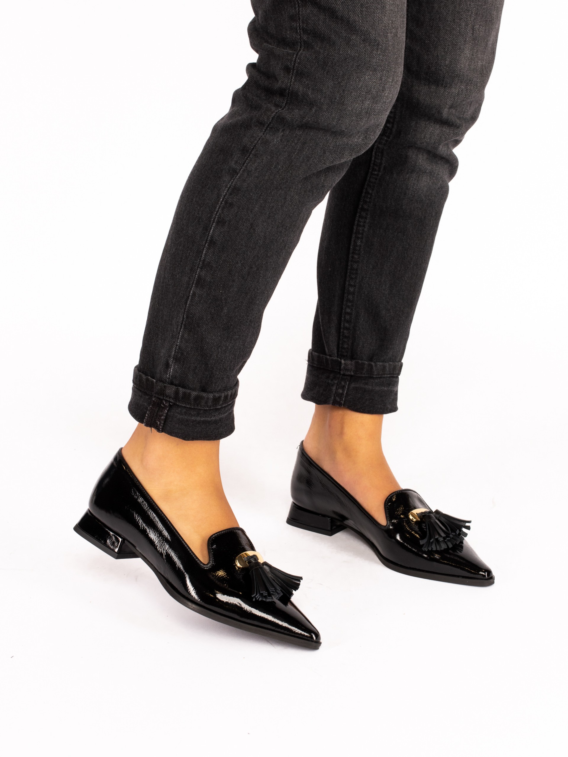 Patent Leather Shoe with Charms