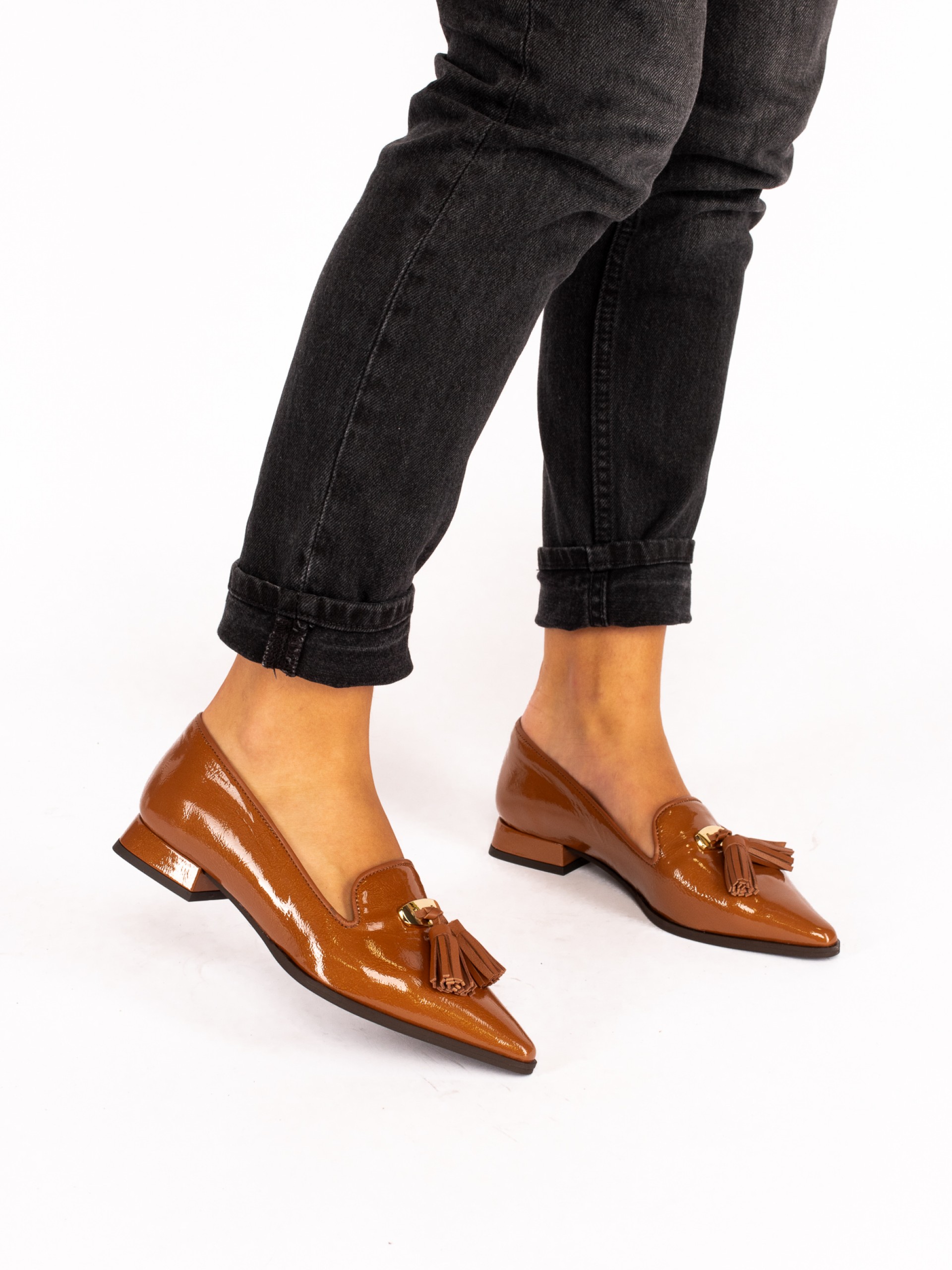 Patent Leather Shoe with Charms