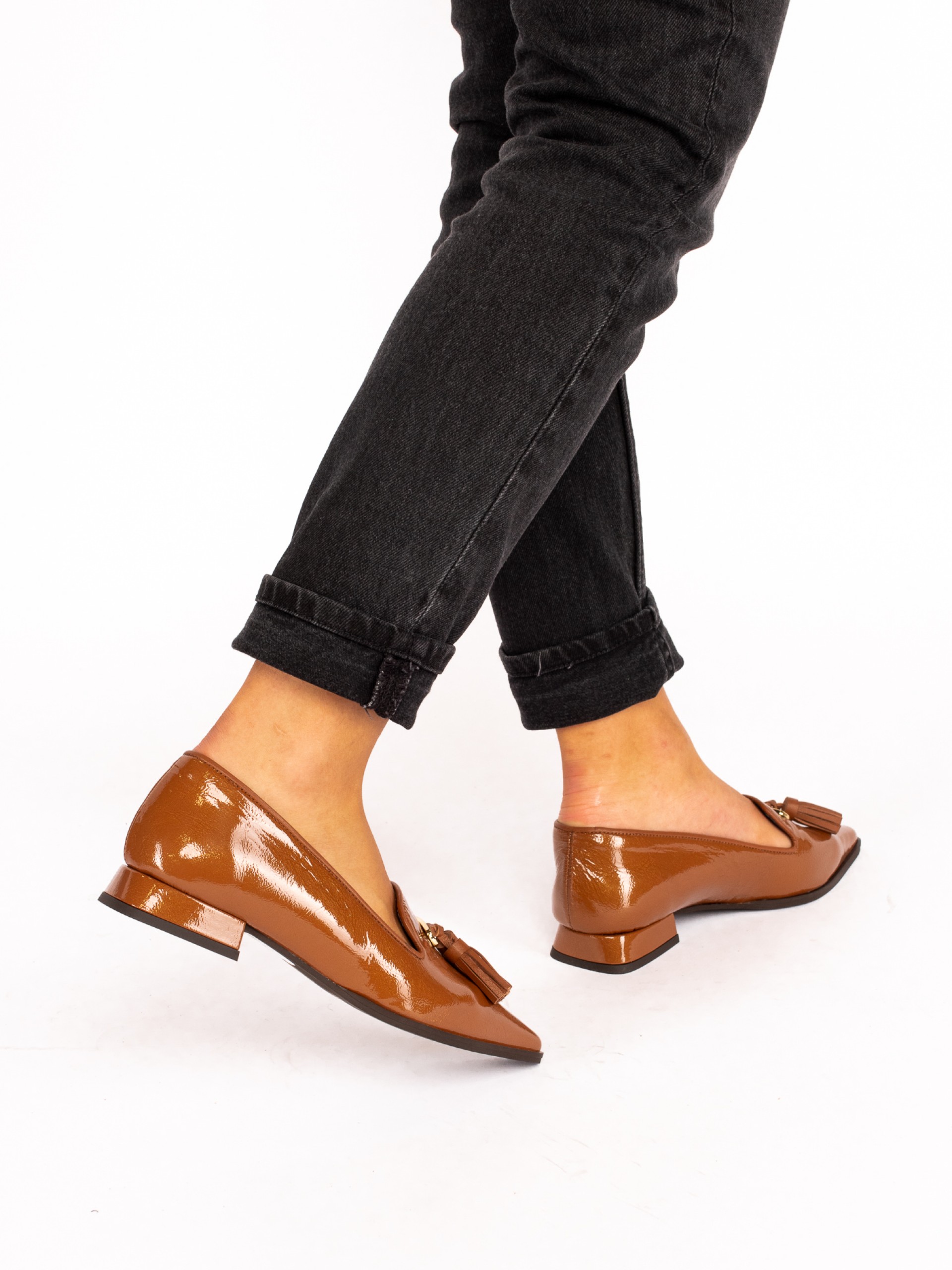 Patent Leather Shoe with Charms