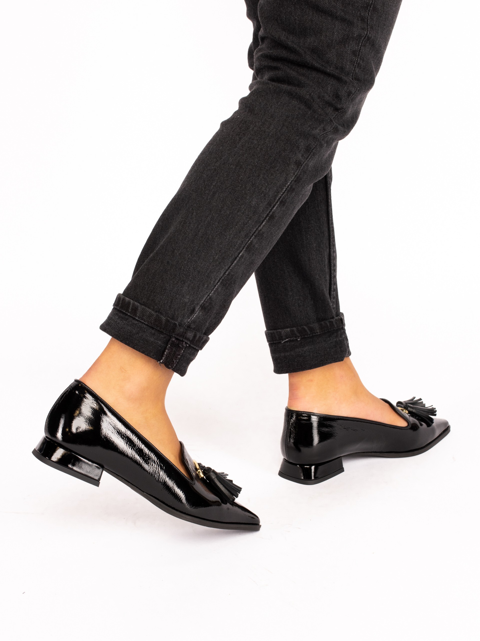 Patent Leather Shoe with Charms