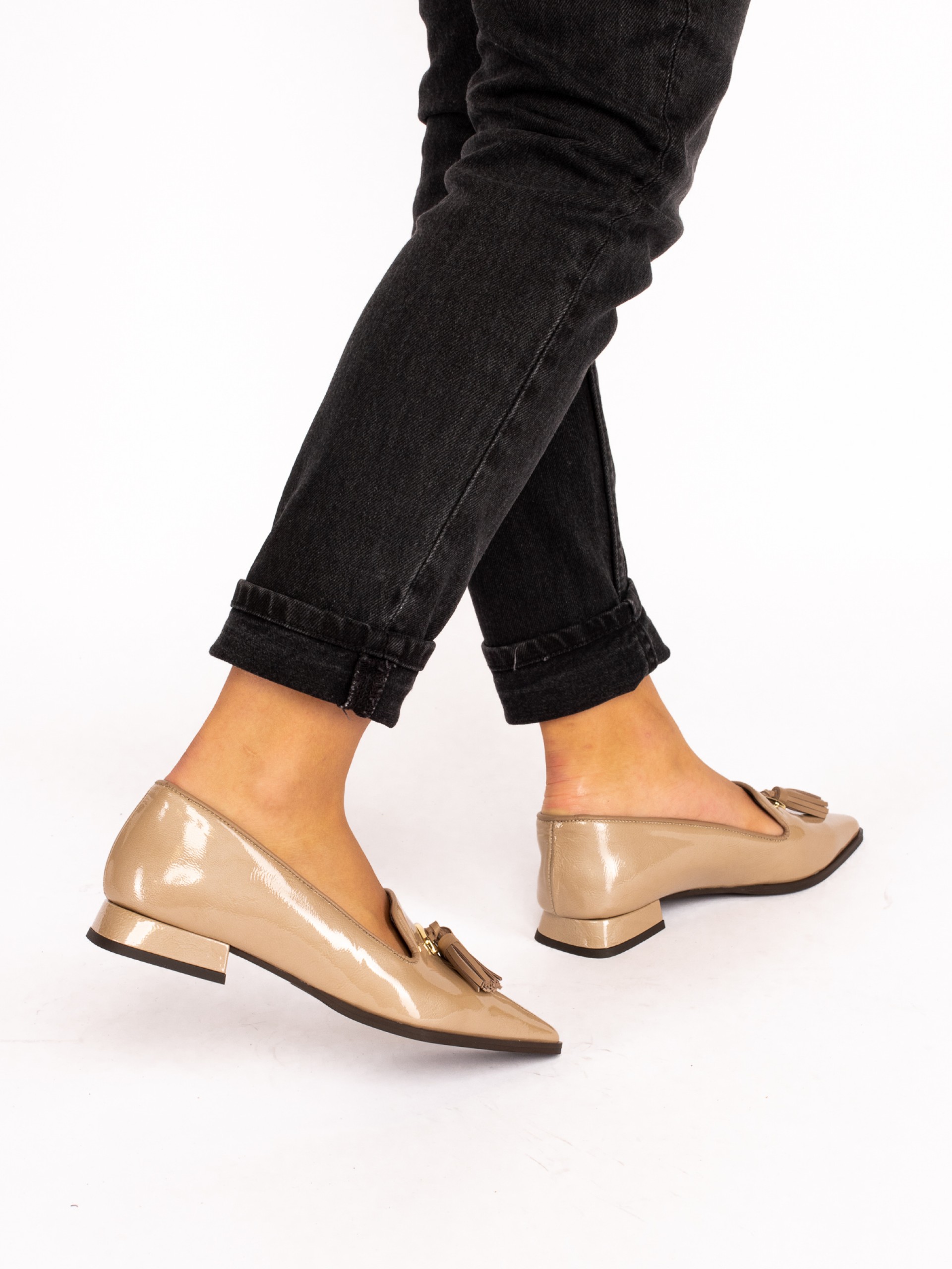 Patent Leather Shoe with Charms