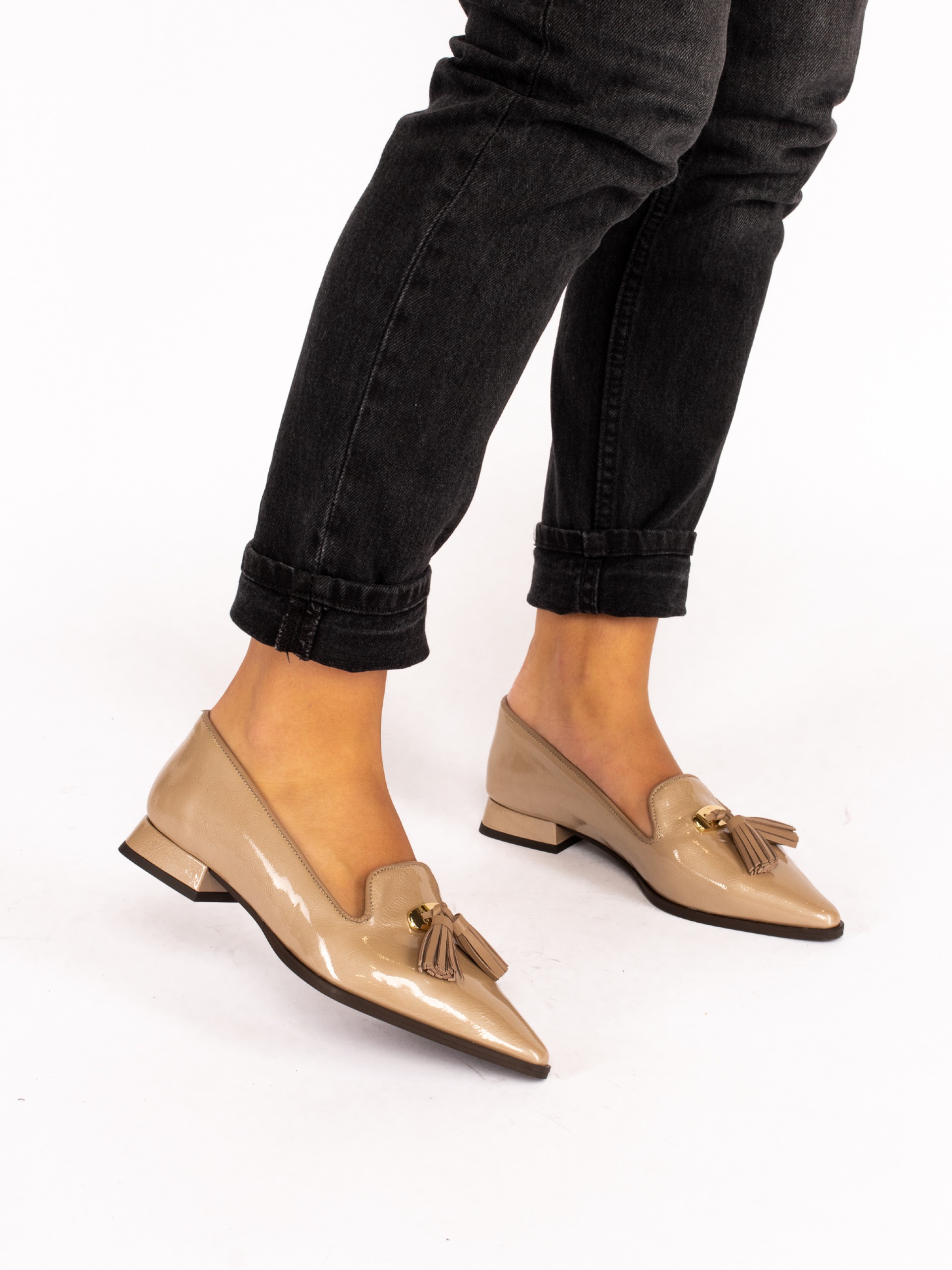 Patent Leather Shoe with Charms