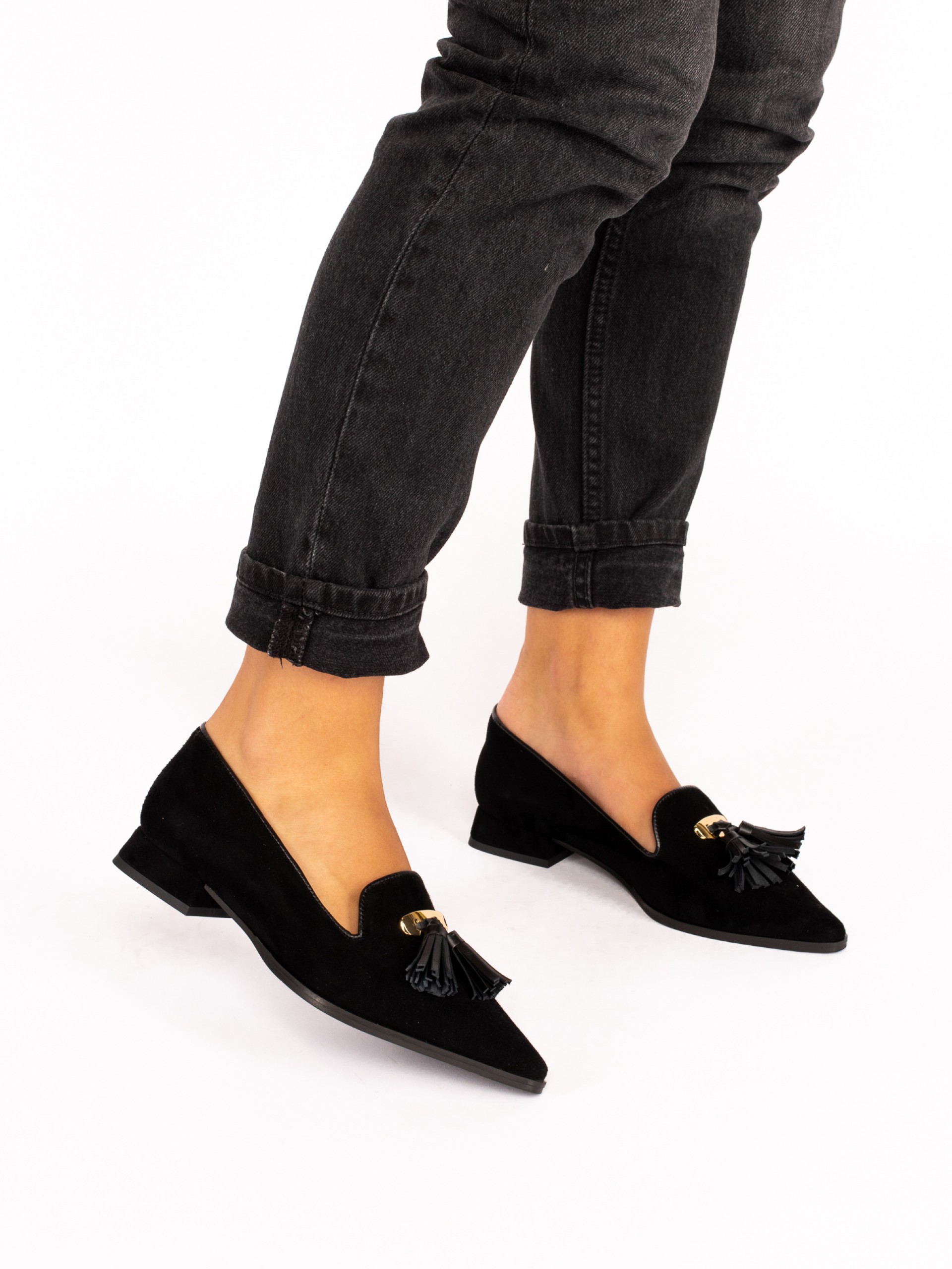 Suede Shoe with Charms