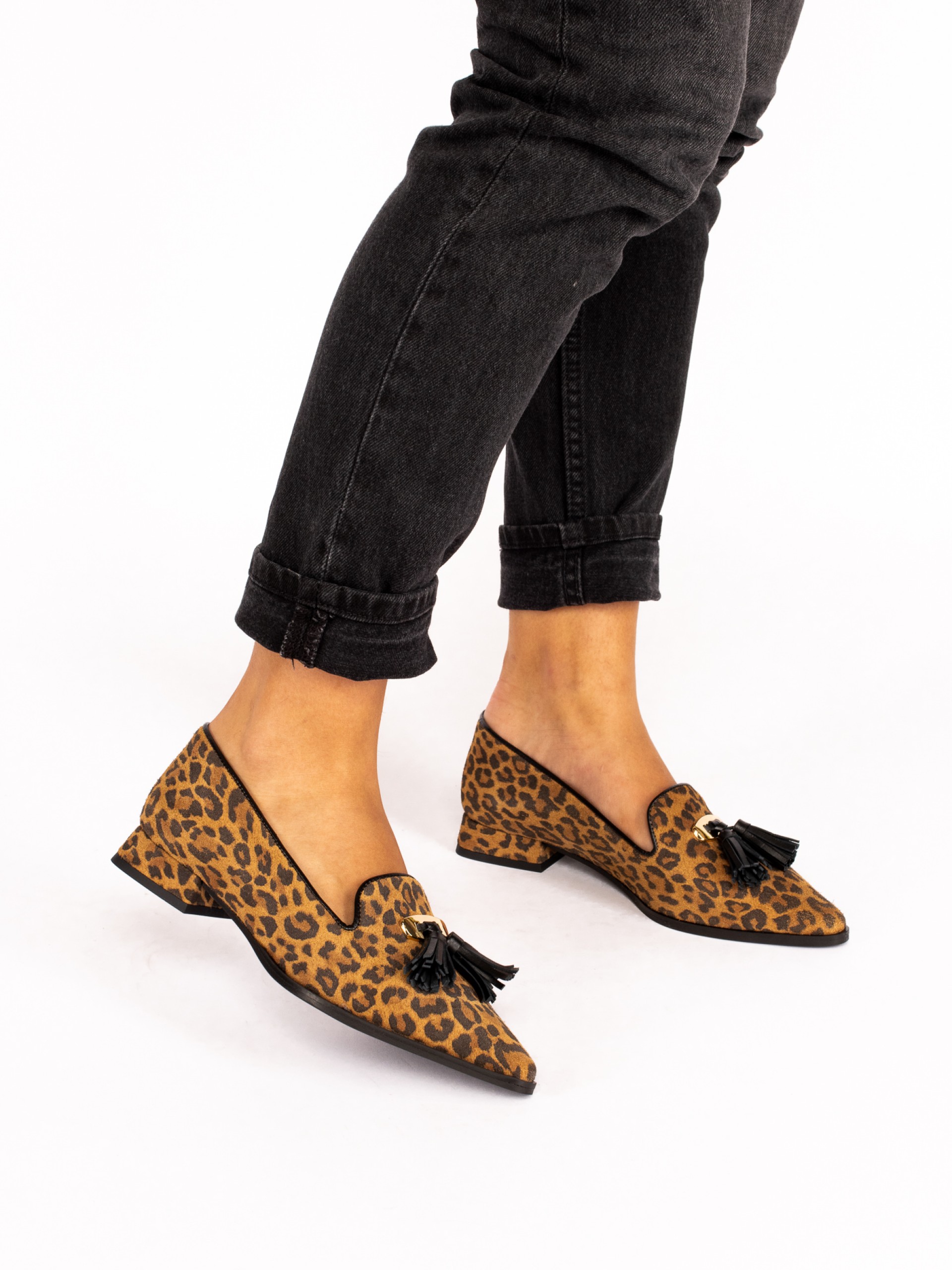Animal Print Shoe with Charms