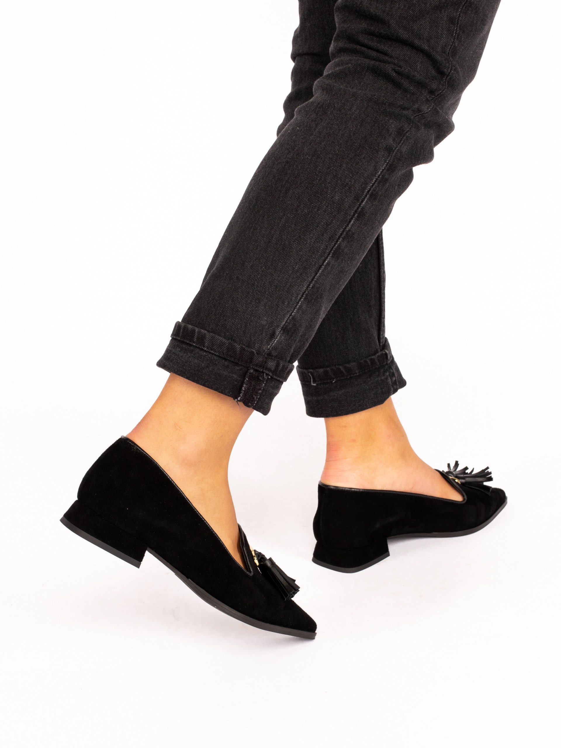 Suede Shoe with Charms