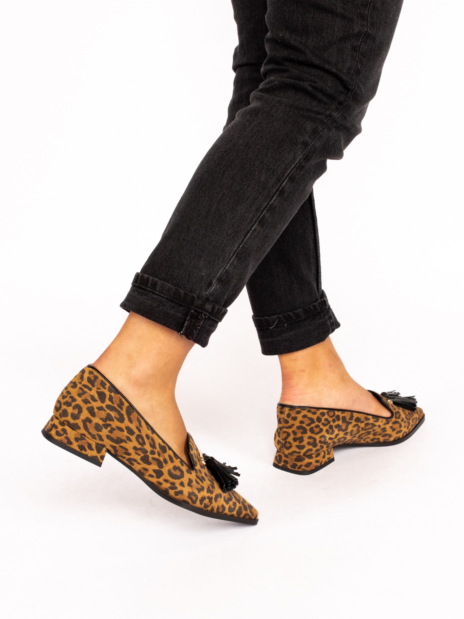 Animal Print Shoe with Charms