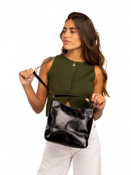 Hand and Shoulder Bag in  Leather