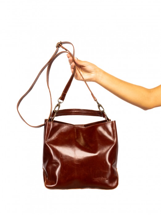 Hand and Shoulder Bag in  Leather