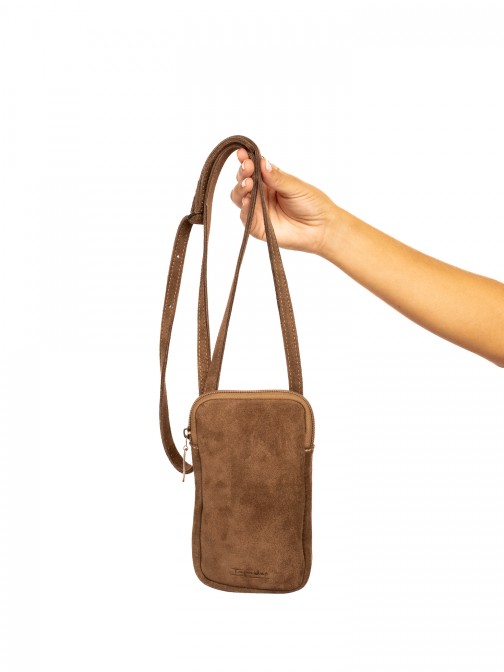 Suede Mobile Phone Bag