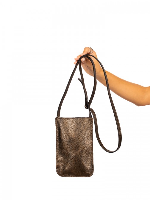 Laminated Leather Phone Bag