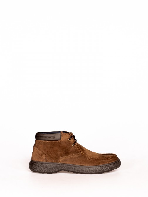 Lace-up Suede Boots