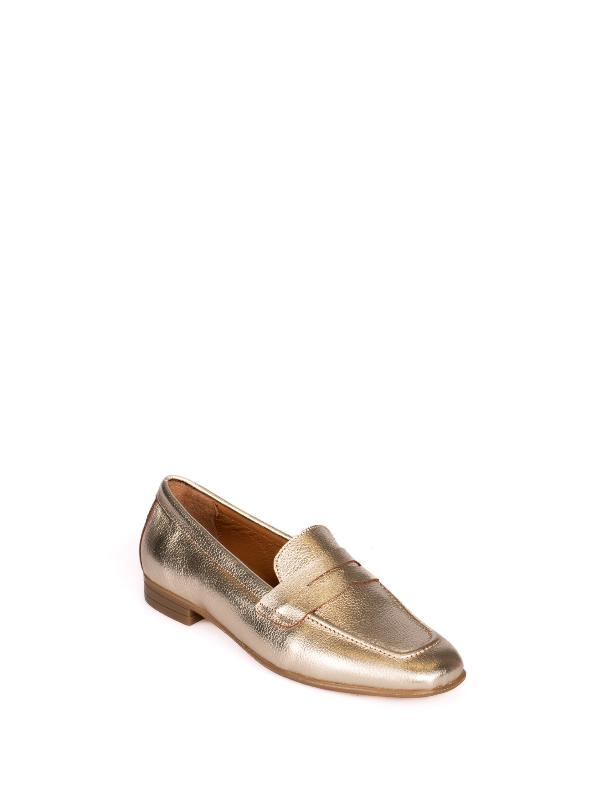 Laminated Leather Moccasin with Cross