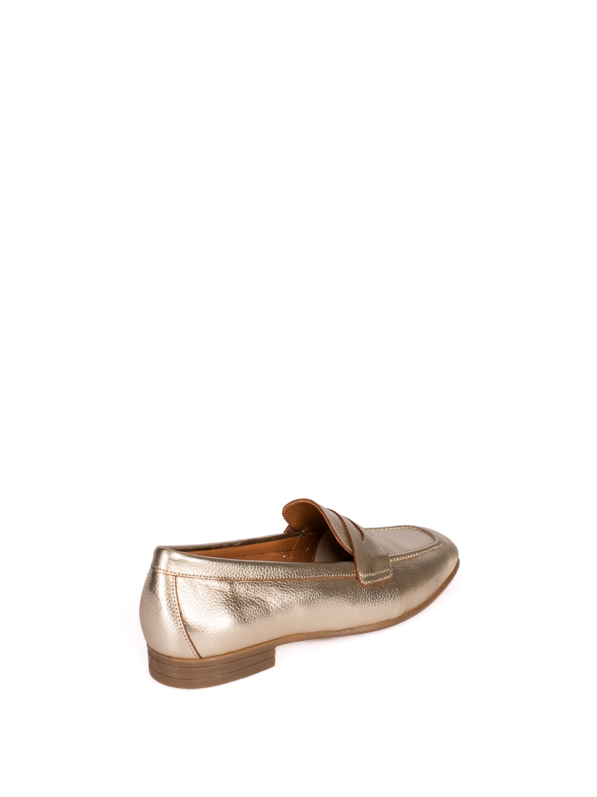 Laminated Leather Moccasin with Cross