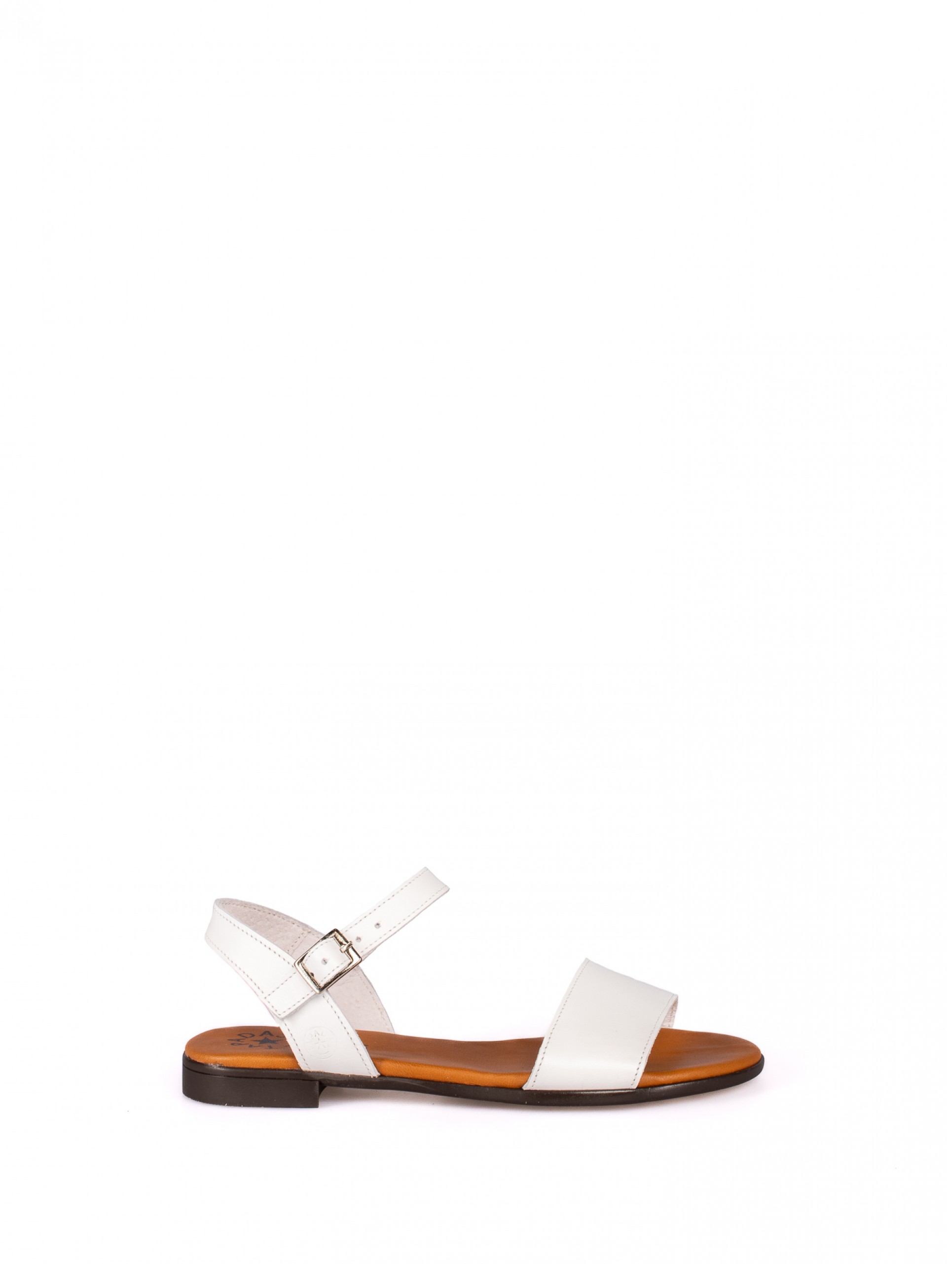 Sandália Rasa Clássica em Pele