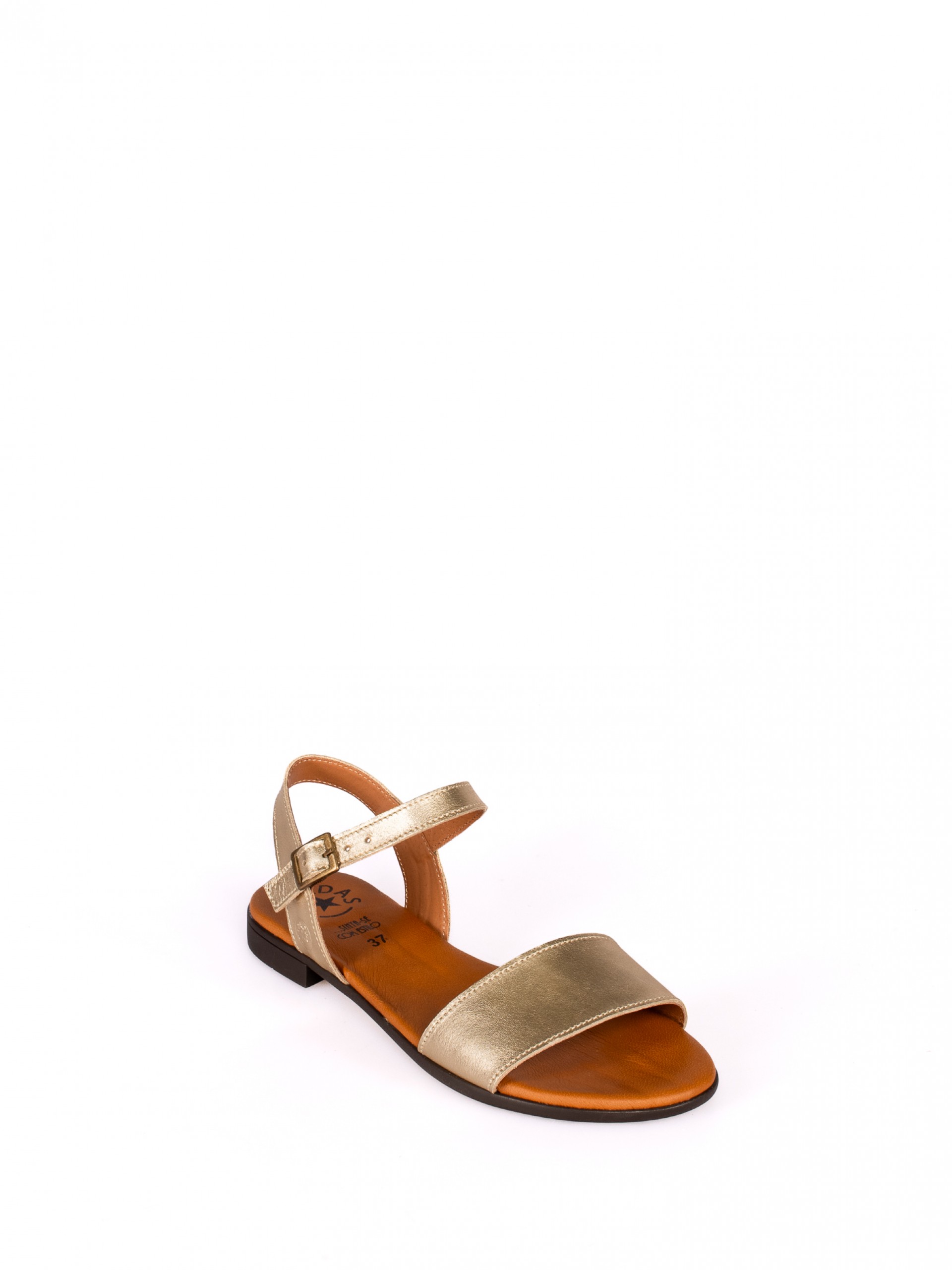 Sandália Rasa Clássica em Pele