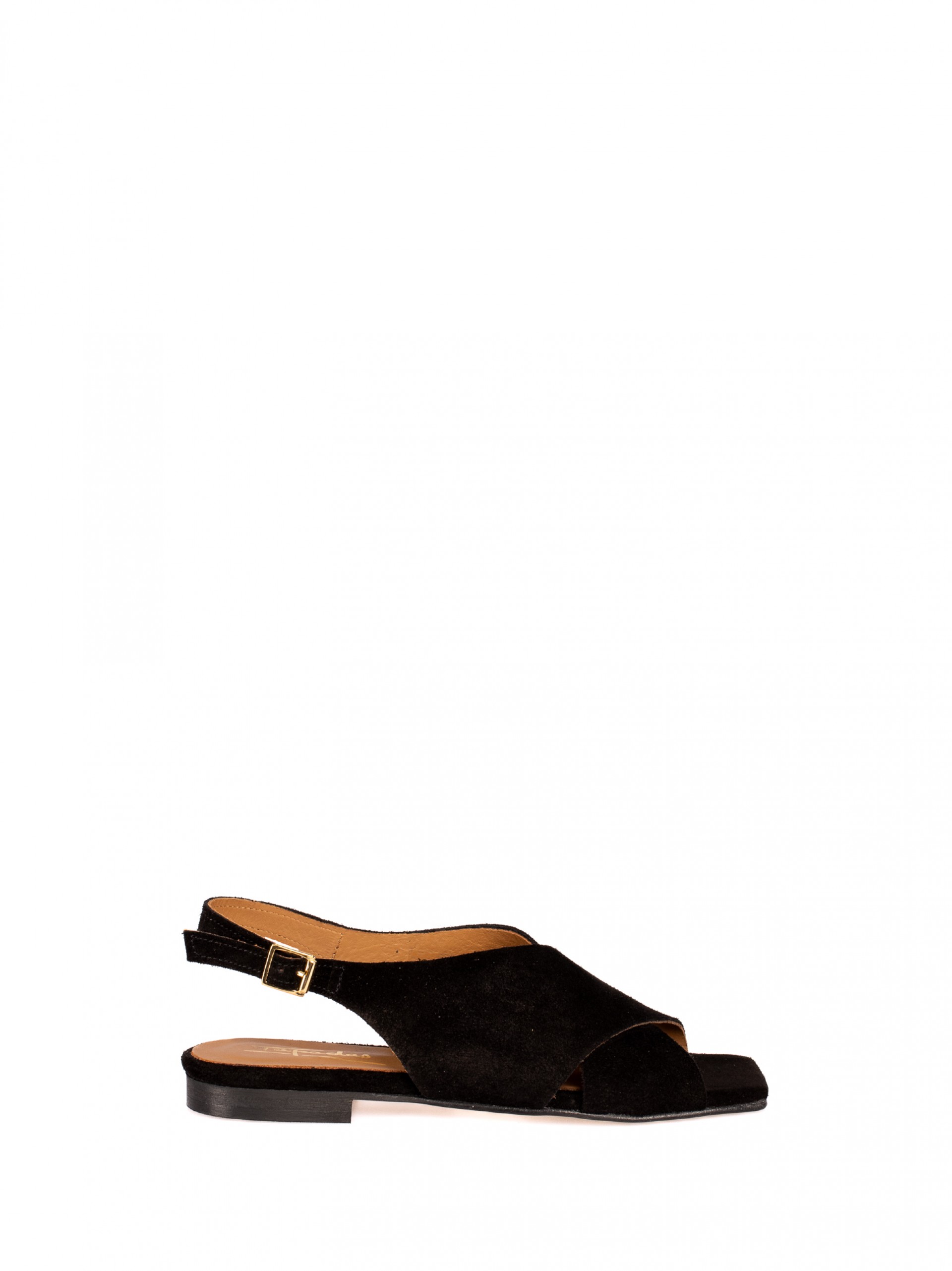 Sandália em Pele Camurça