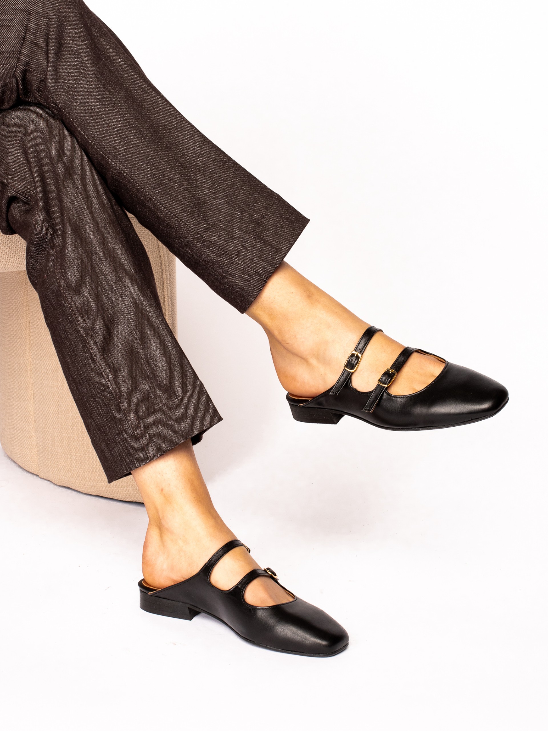 Mary Jane style mule