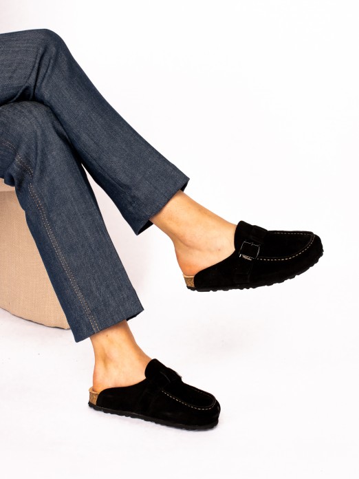 Clogs em Camura com Fivela