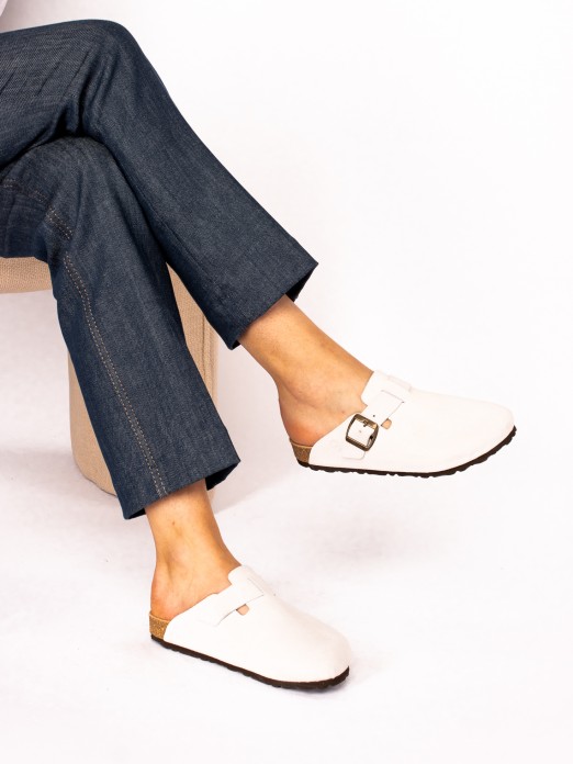 Suede Clogs