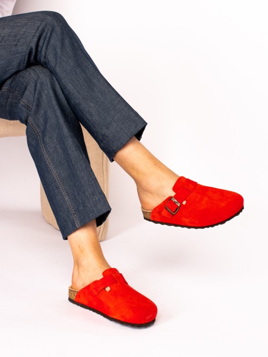 Suede Clogs