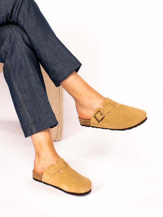 Suede Clogs