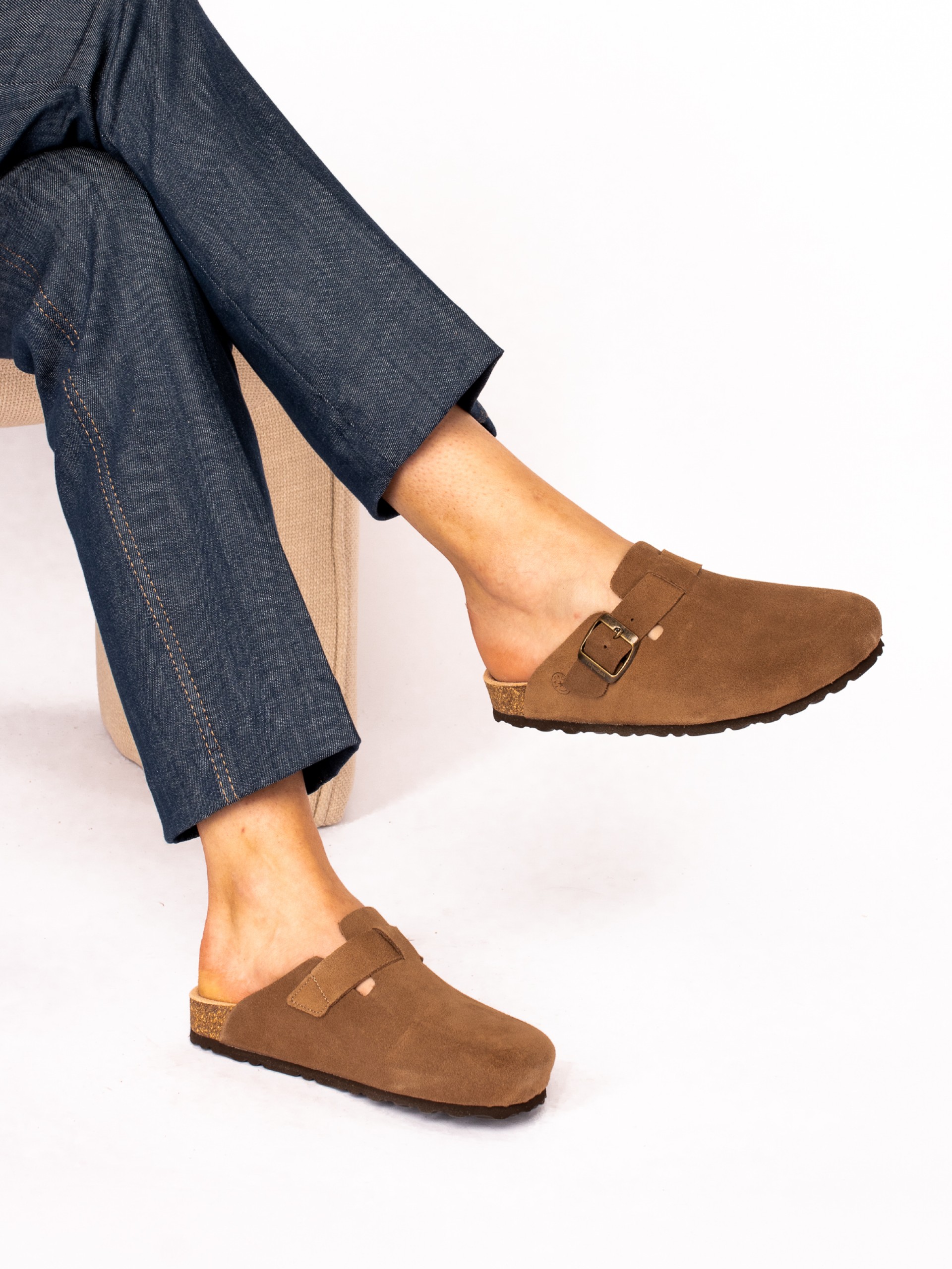 Suede Clogs
