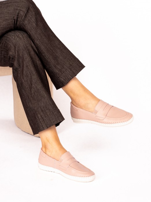 Mocassim Desportivo em Pele