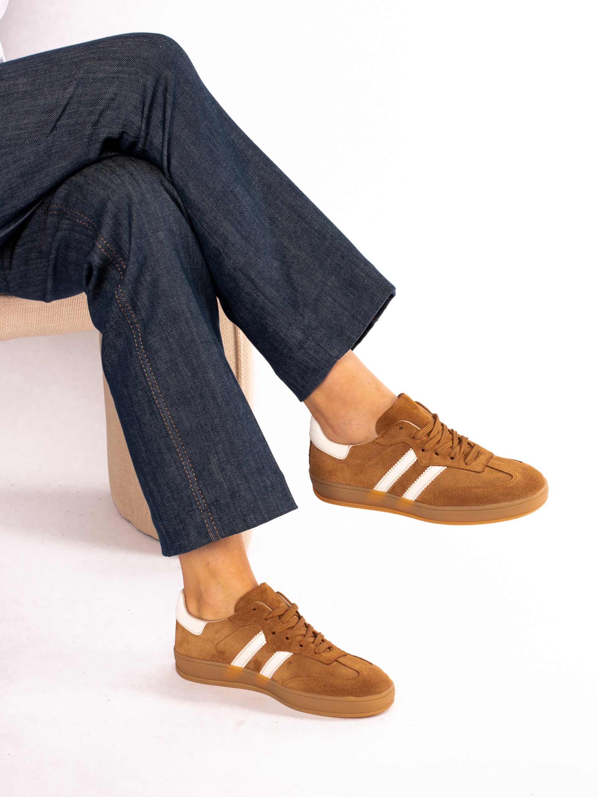 Suede High Sole Sports Shoe