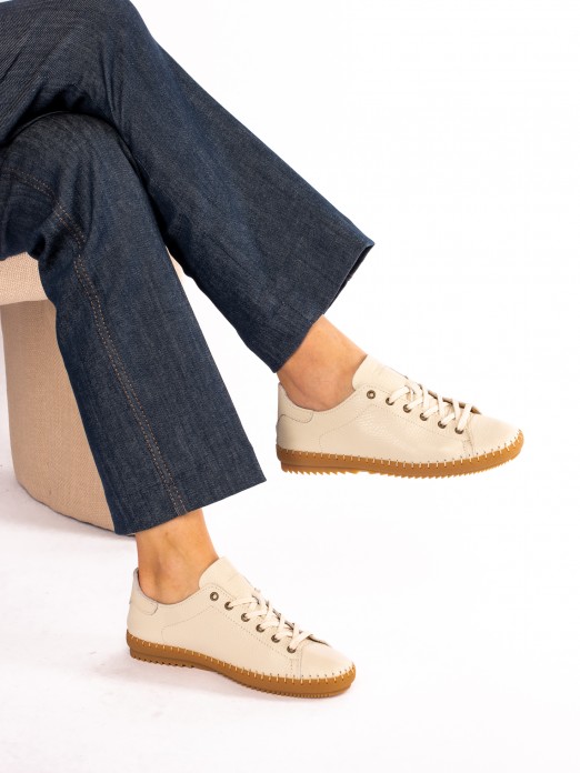 Sports Shoe in
 Leather