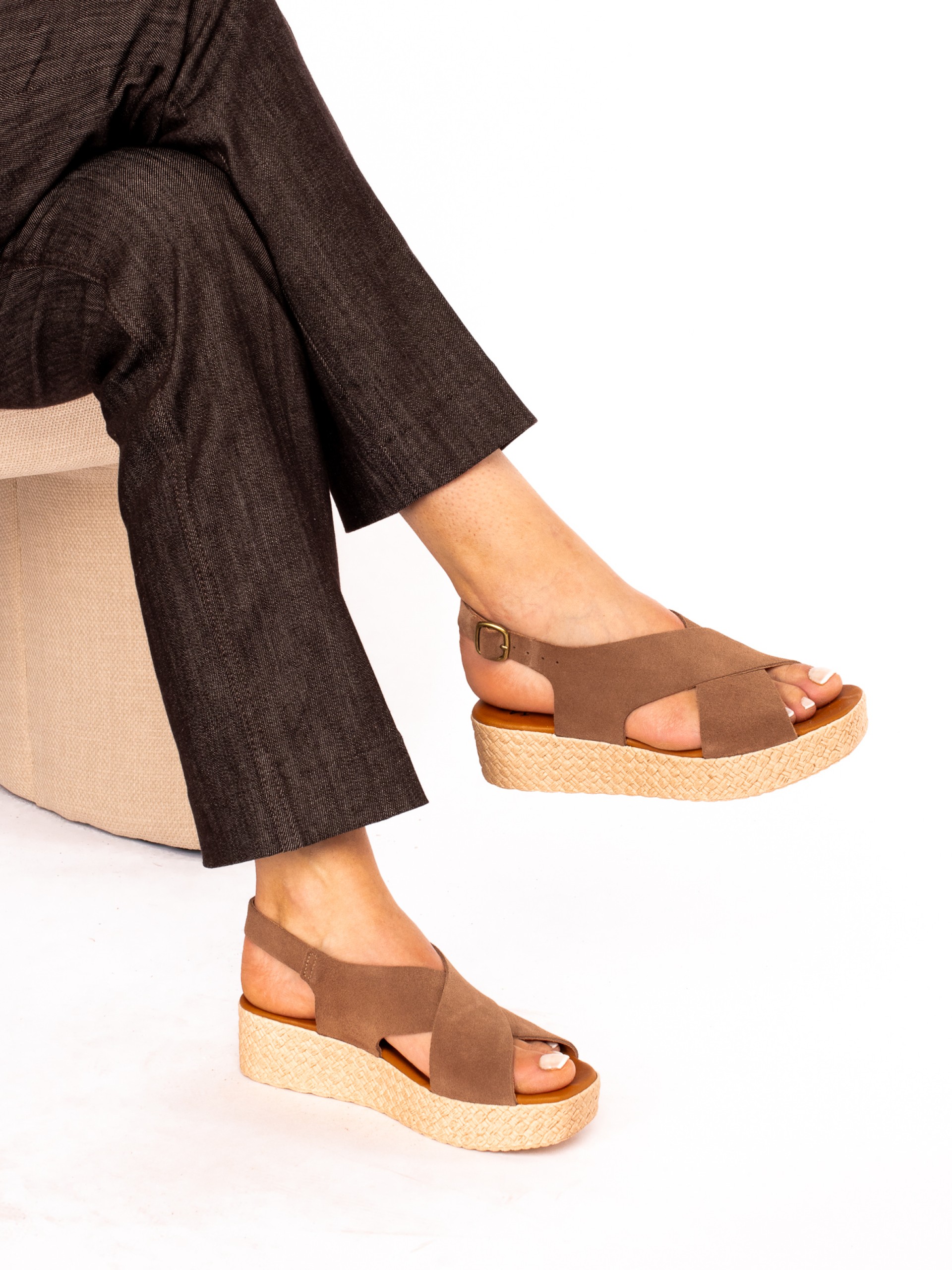 Suede Platform Sandal