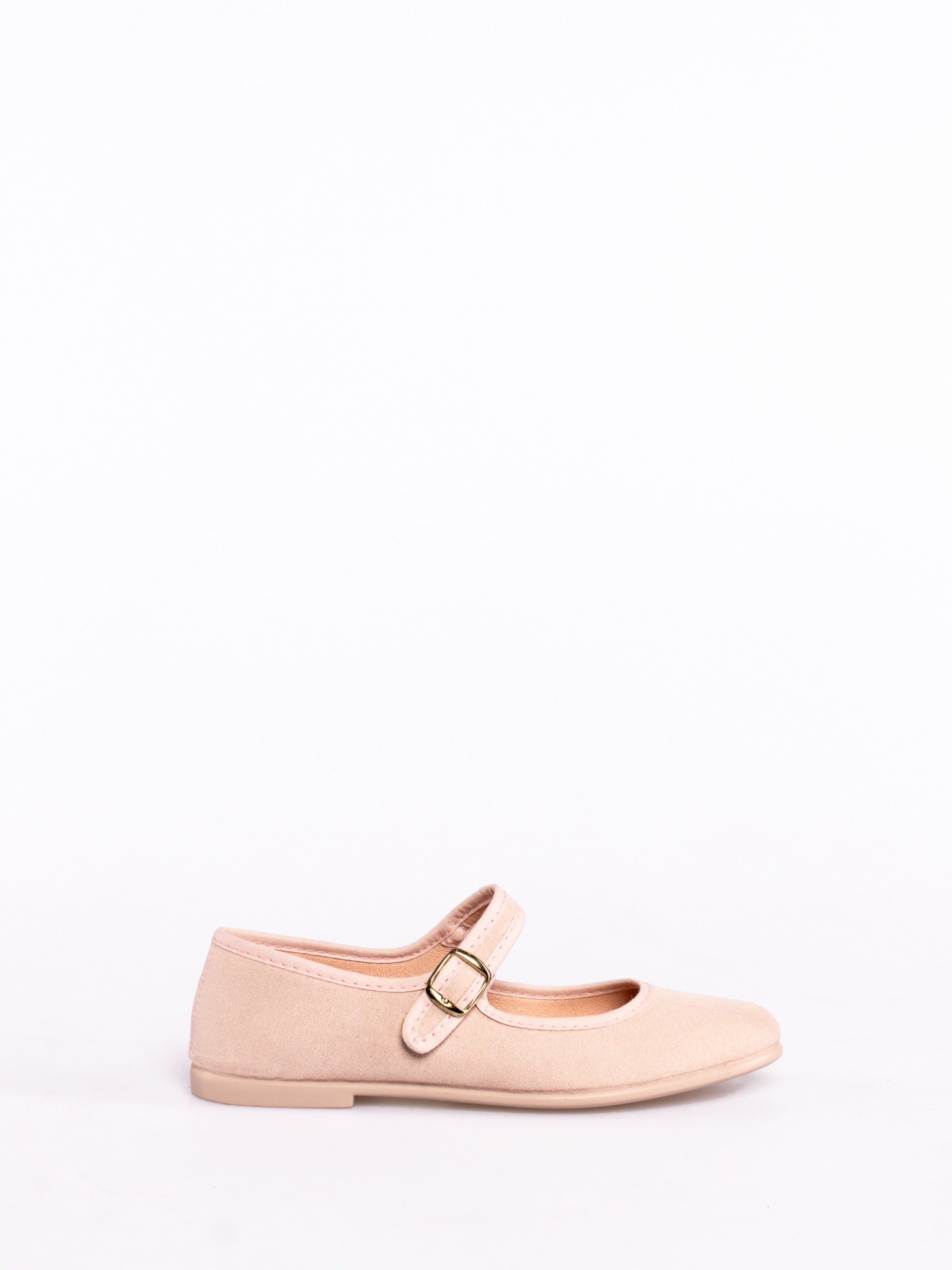 Mary Jane style flat shoes in fabric