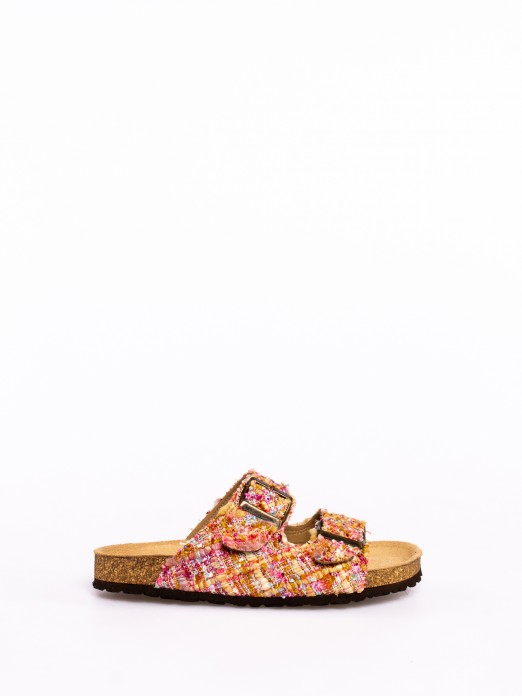 Chinela Bio com Fivelas em Textil