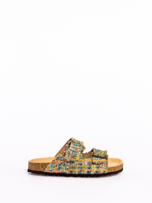 Chinela Bio com Fivelas em Textil