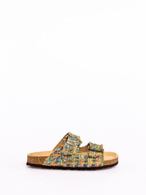 Chinela Bio com Fivelas em Textil
